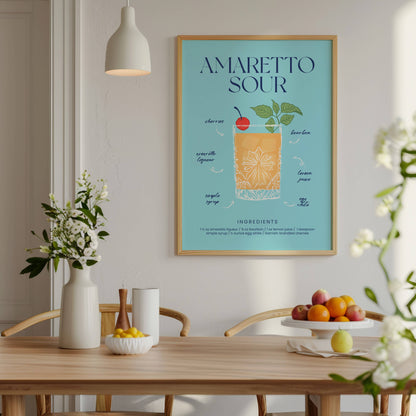 Amaretto Sour Cóctel Receta
