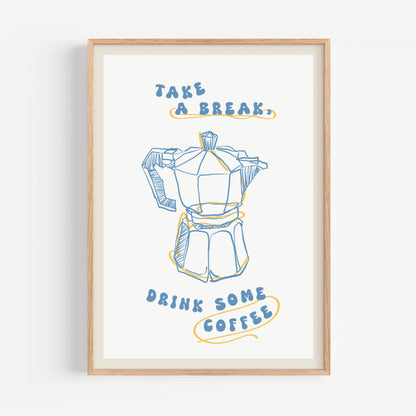 Cafetera Azul
