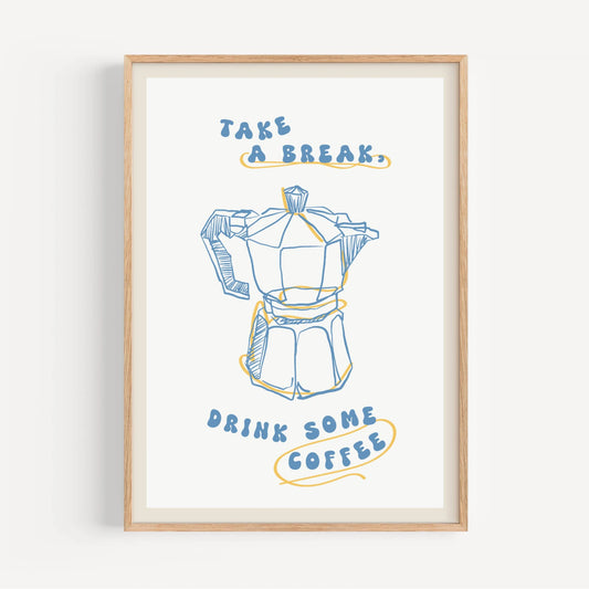 Blue Coffee Pot