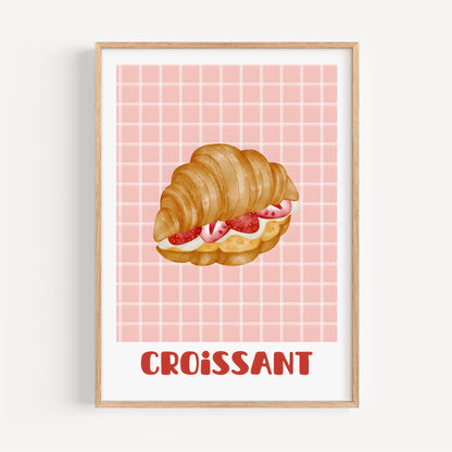 croissant poster rosa