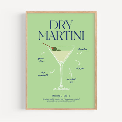 Dry Martini Cóctel Receta