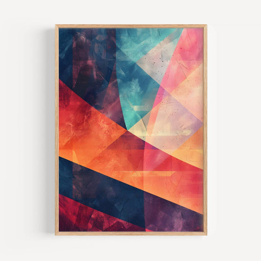 Geometric Nebula Poster