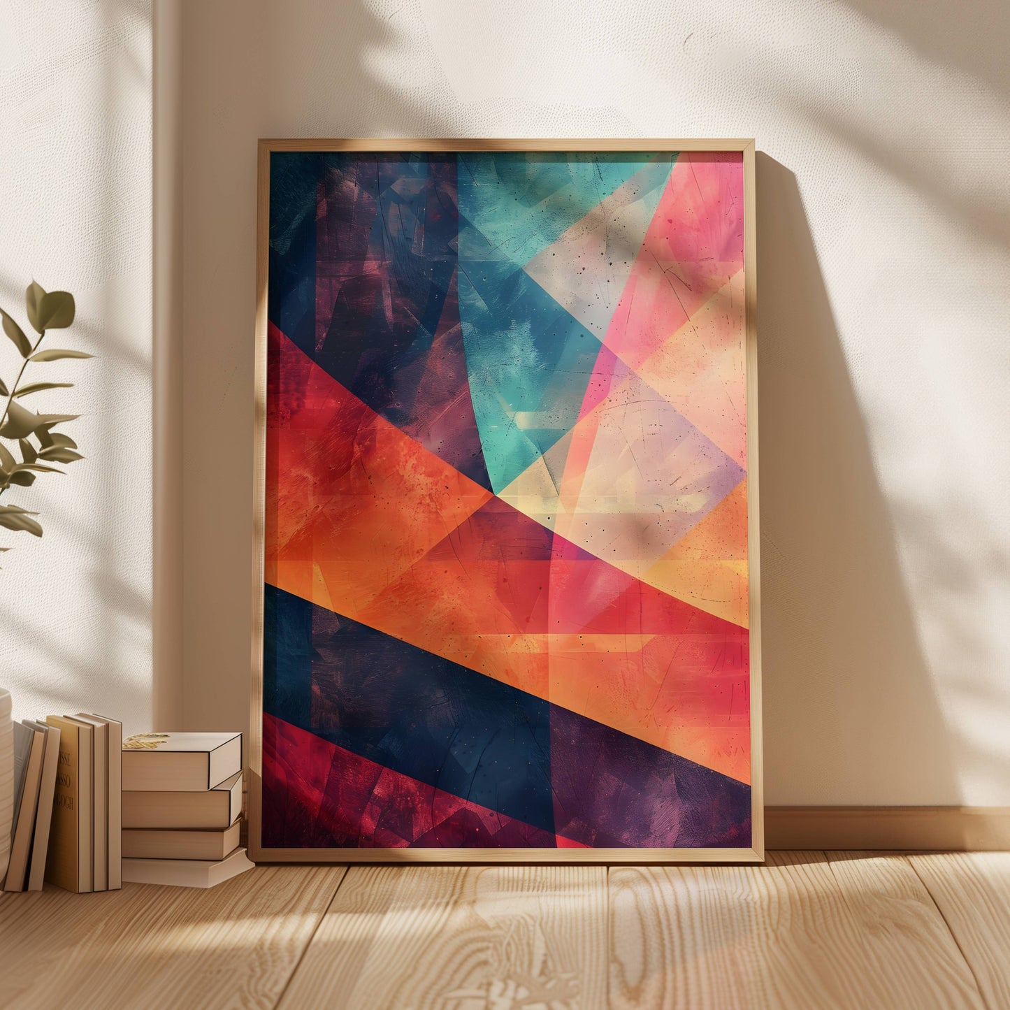 Geometric Nebula Poster