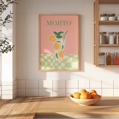lamina decorativa mojito coctel cocina