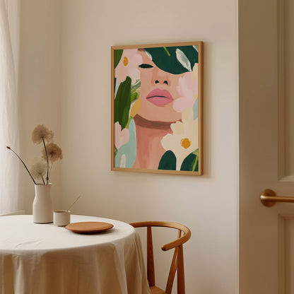 Mujer con Flores