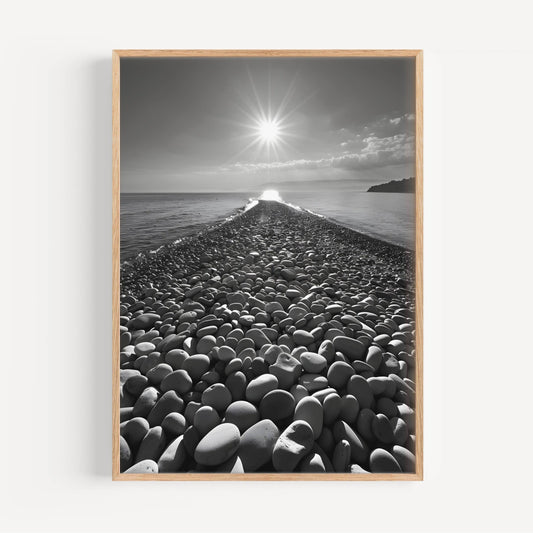 Pebbled Beach Poster