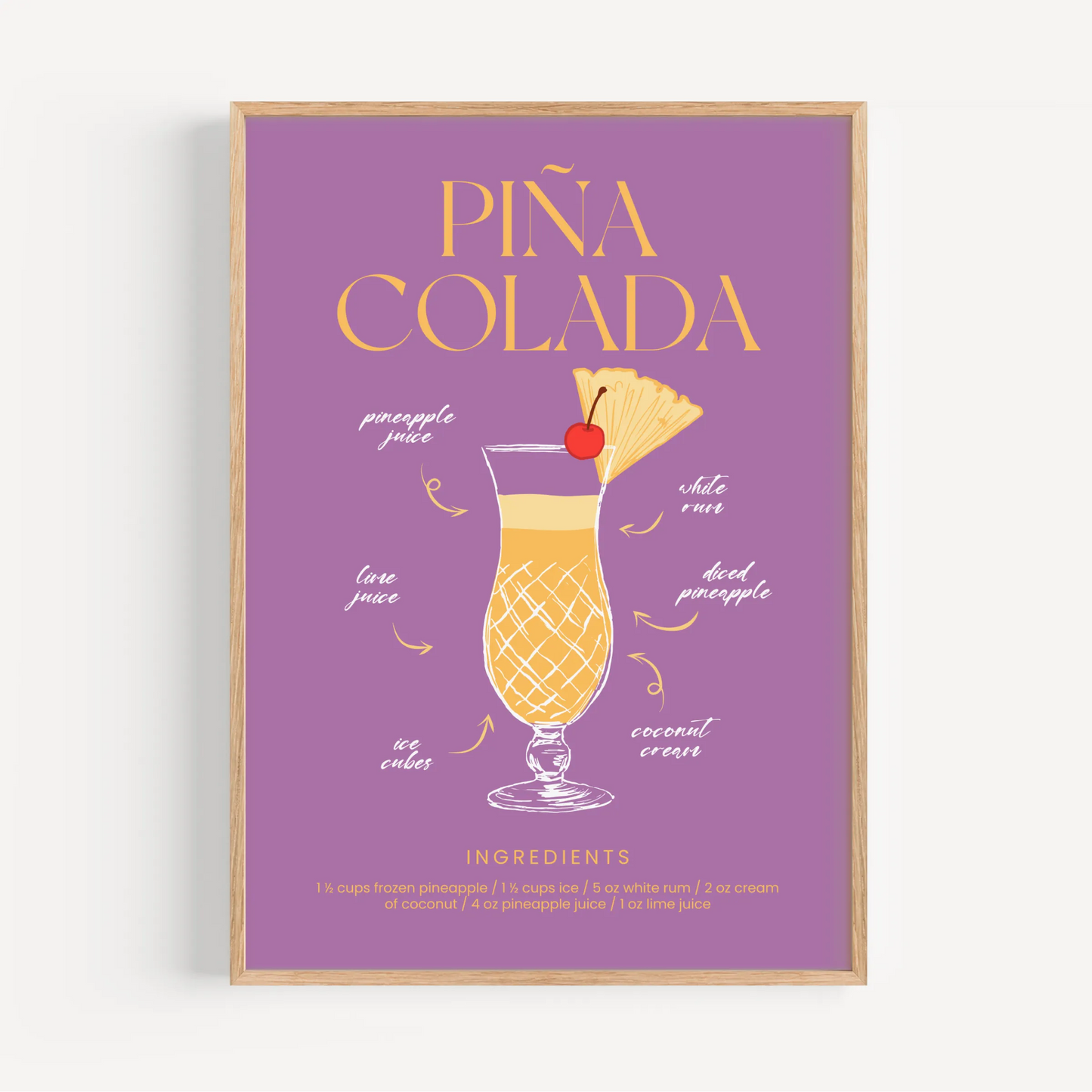 Piña Colada Cóctel Receta