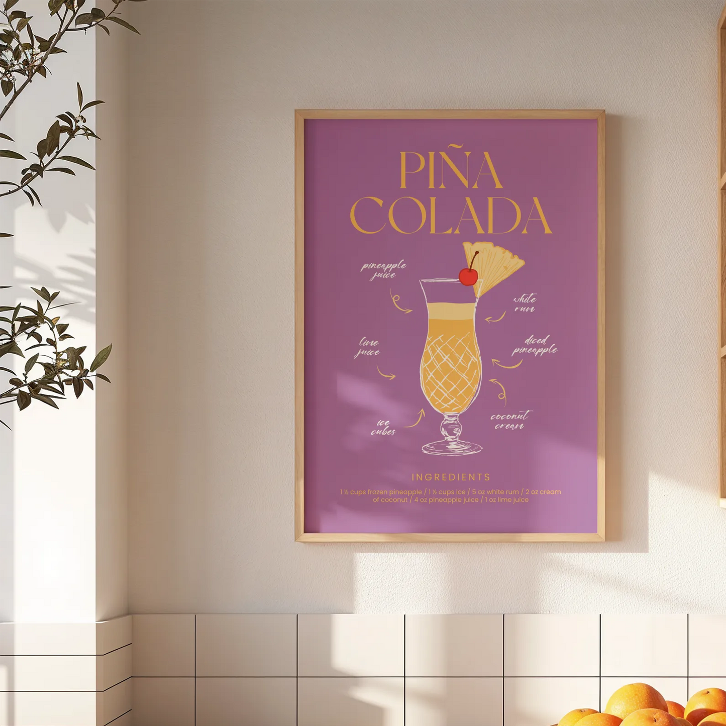 Piña Colada Cóctel Receta